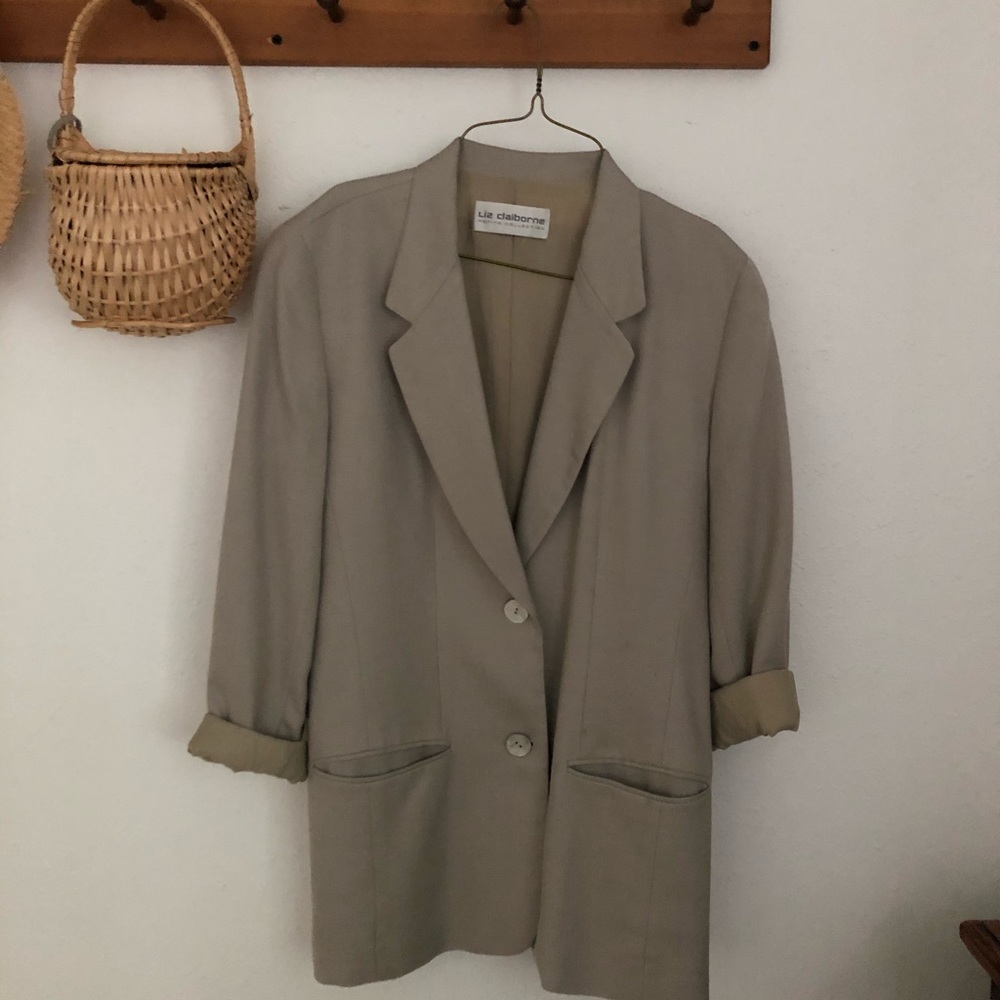 Vintage linen blazer